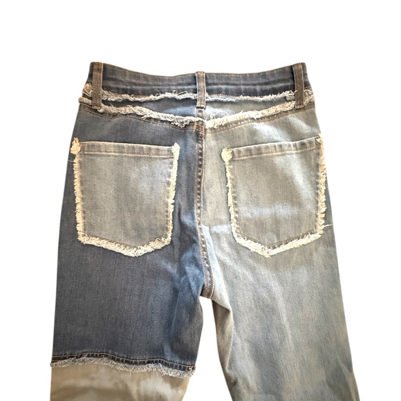 Wild Fable Two-Tone Patchwork Jeans - Picture 3 of 7